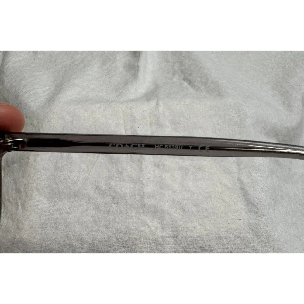 Coach HC6139U HC 6138U‎ 5176 Transparent Grey Eyeglasses; 53/15/140 FRAMES ONLY